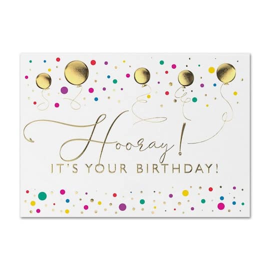 JAM Paper Hooray! Its Your Birthday! Cards, 25ct.